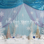 Frozen Winter by Sweet Memories Photos By Carolyn sold by Lilly Bear Studio Props, cake smash - FABRICS - frozen - girl