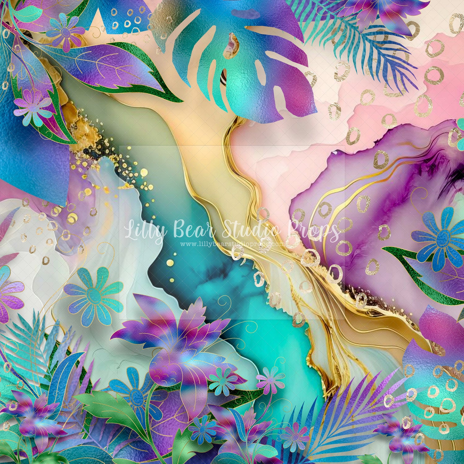 Glam Jungle Purple & Teal