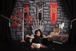 Iron Throne - Lilly Bear Studio Props, candles, castle, cobblestone, curtains, dragon, dragon eggs, FABRICS, fur, game of thrones, GOT, iron throne, lannister, stark, sword throne, swords, targaryan, throne, weirwood tree