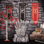 Iron Throne - Lilly Bear Studio Props, candles, castle, cobblestone, curtains, dragon, dragon eggs, FABRICS, fur, game of thrones, GOT, iron throne, lannister, stark, sword throne, swords, targaryan, throne, weirwood tree