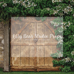 Garden Doors - Lilly Bear Studio Props, barn door, barn doors, door, doors, doorway, FABRICS, floral, florals, flowers, garden, greenery, spring, spring barn doors