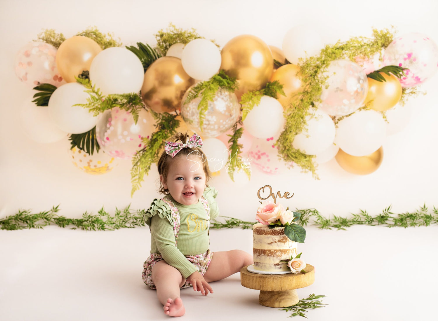 Garden Party Balloon Garland