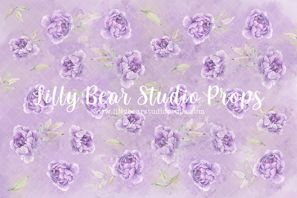 Garden Peonies Lavender by Jessica Ruth Photography sold by Lilly Bear Studio Props, FABRICS - floral - floral sweep