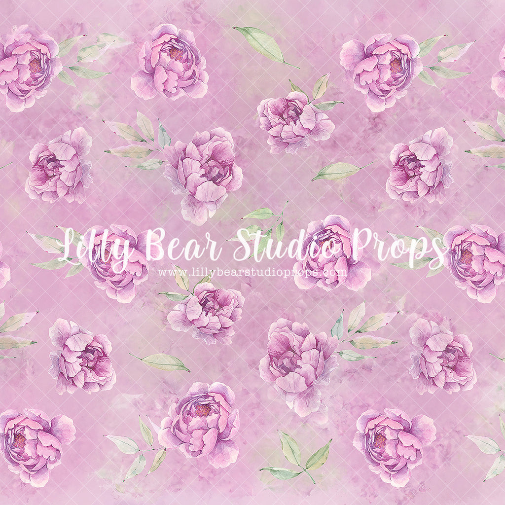 Garden Peonies Lilac by Jessica Ruth Photography sold by Lilly Bear Studio Props, FABRICS - floral - floral sweep - flo