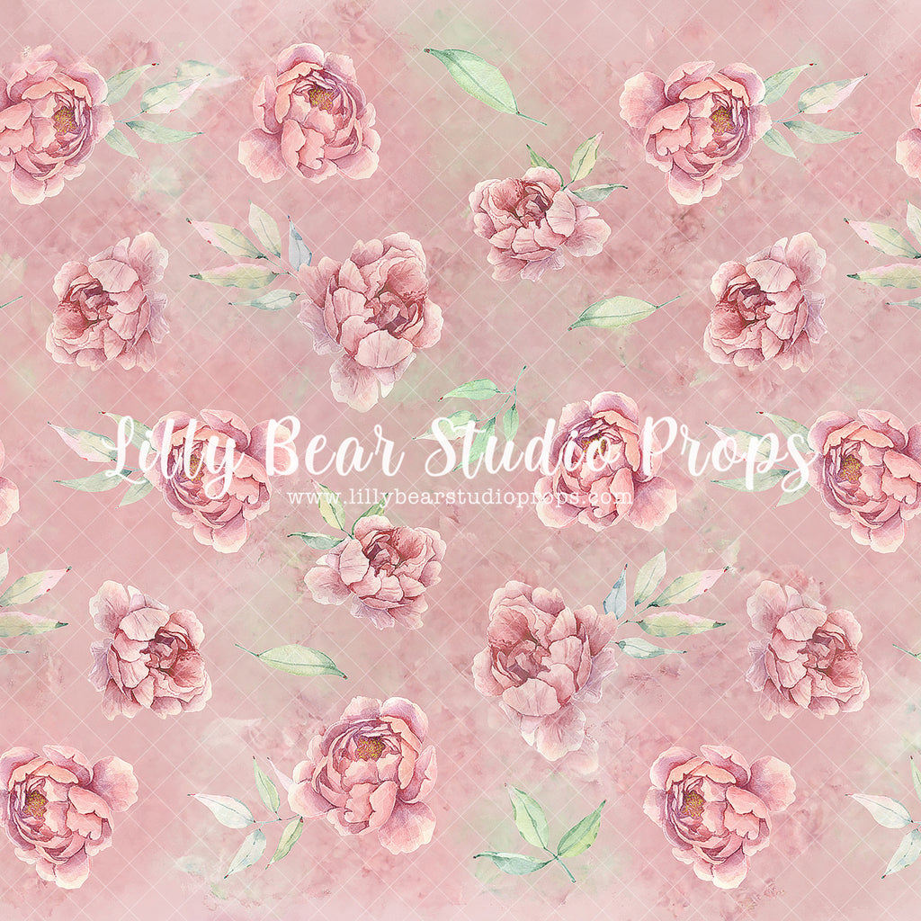Garden Peonies Rose by Jessica Ruth Photography sold by Lilly Bear Studio Props, FABRICS - floral - floral sweep - flor