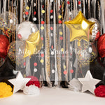 Gatsby Honey Pie - Lilly Bear Studio Props, all stars, balloons, beads, birthday, black and gold stars, black gold, blue, blue and gold, blue and gold balloons, blue balloons, boy birthday, chandelier, crystal beads, gold star, gold star banner, gold stars, gold tassles, mickey mouse, mickey mouse balloons, navy, one, royal, royal gold beads, royalty, star balloon, star balloons, tassles