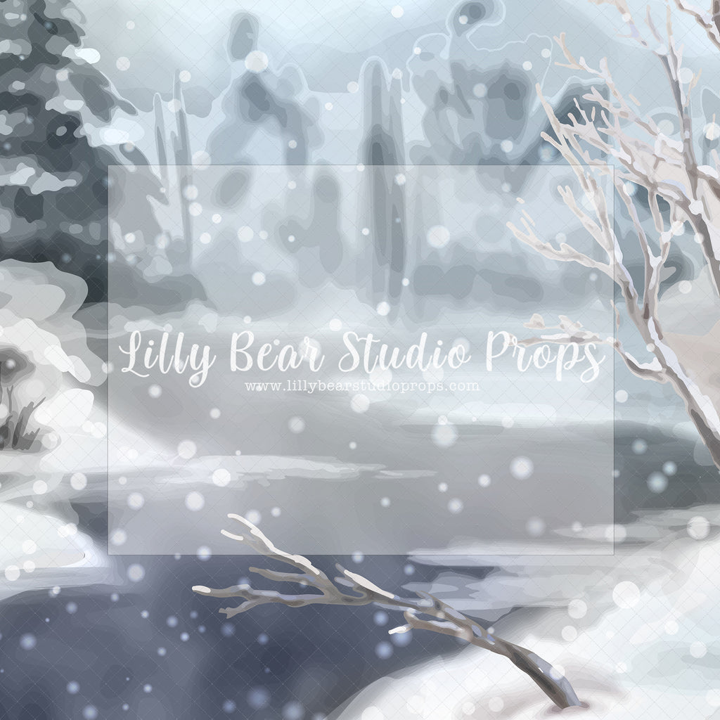 Gentle Snow - Lilly Bear Studio Props, christmas, Cozy, Decorated, Festive, Giving, Holiday, Holy, Hopeful, Joyful, Merry, Peaceful, Peacful, Red & Green, Seasonal, Winter, Xmas, Yuletide