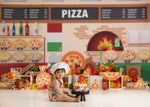 Pizzeria Italia - Lilly Bear Studio Props, italian, italian pizza, mamma mia, menu, pizza, pizza oven, pizza parlor, pizza pizza, pizza shop, pizza store, pizzaria, Wrinkle Free Fabric
