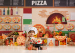 Pizzeria Italia - Lilly Bear Studio Props, italian, italian pizza, mamma mia, menu, pizza, pizza oven, pizza parlor, pizza pizza, pizza shop, pizza store, pizzaria, Wrinkle Free Fabric