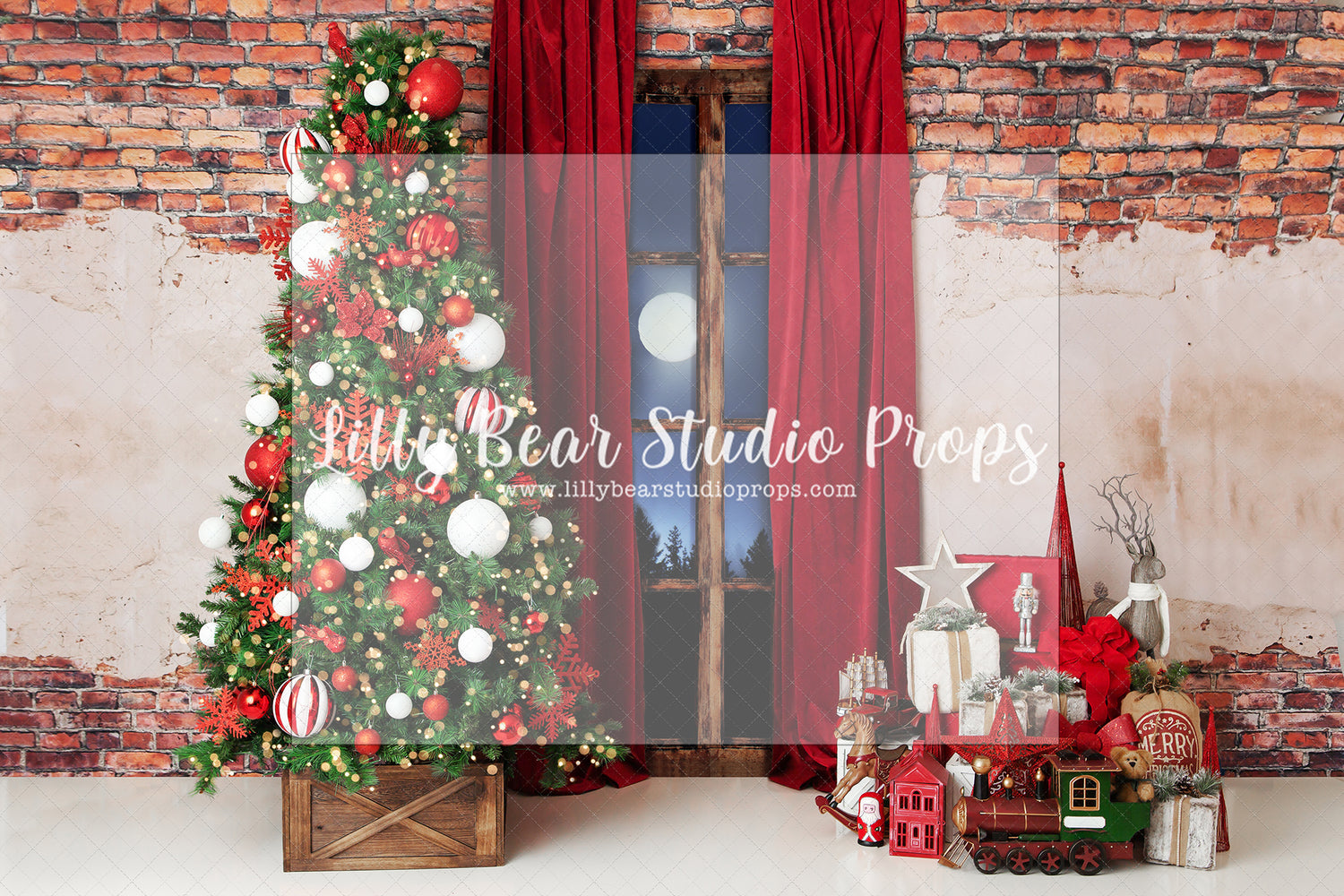 Giftmas Wonder - Lilly Bear Studio Props, christmas, Cozy, Decorated, Festive, Giving, Holiday, Holy, Hopeful, Joyful, Merry, Peaceful, Peacful, Red & Green, Seasonal, Winter, Xmas, Yuletide