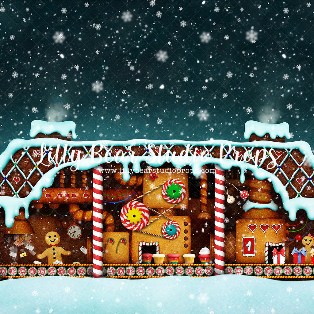 Gingerbread Factory by Lilly Bear Studio Props sold by Lilly Bear Studio Props, christmas - holiday
