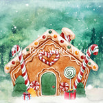 Gingerbread Cottage - Lilly Bear Studio Props, christmas, christmas carol, christmas cookies, christmas lanterns, christmas lights, christmas toy store, christmas toys, nutcracker, santa, santa candy cane, santa mail, santa presents, santa shop, santas toy shop, santas toys, santas village, toys