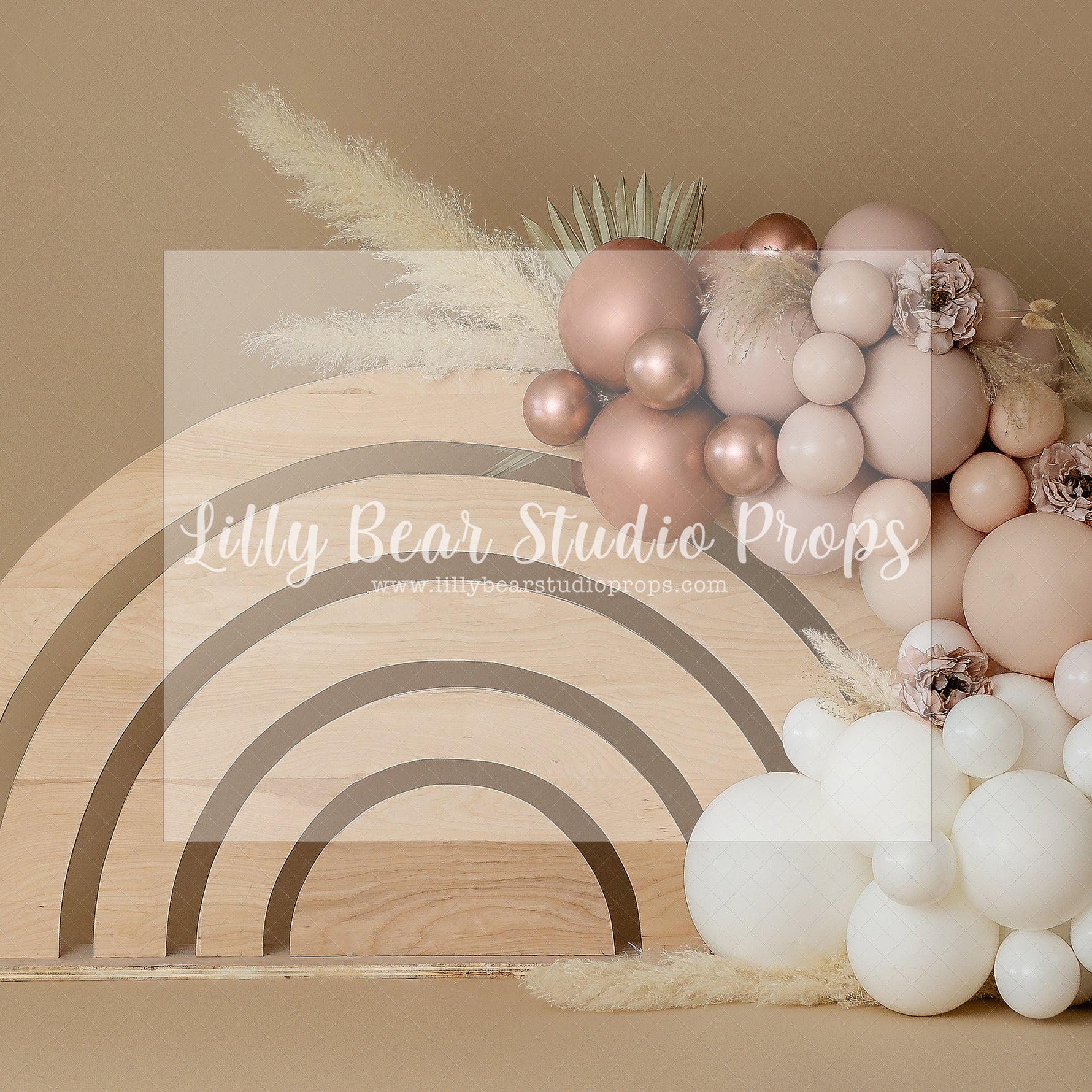 Girly Boho Rainbow - Lilly Bear Studio Props, boho, boho balloon garland, boho balloons, boho chic, boho garland, boho pastel rainbow, boho rainbow, boho rings, boho spring, FABRICS, neutral rainbow, one, pastel rainbow, rainbow, rainbow boho, Scandinavian rainbow, wood rainbow