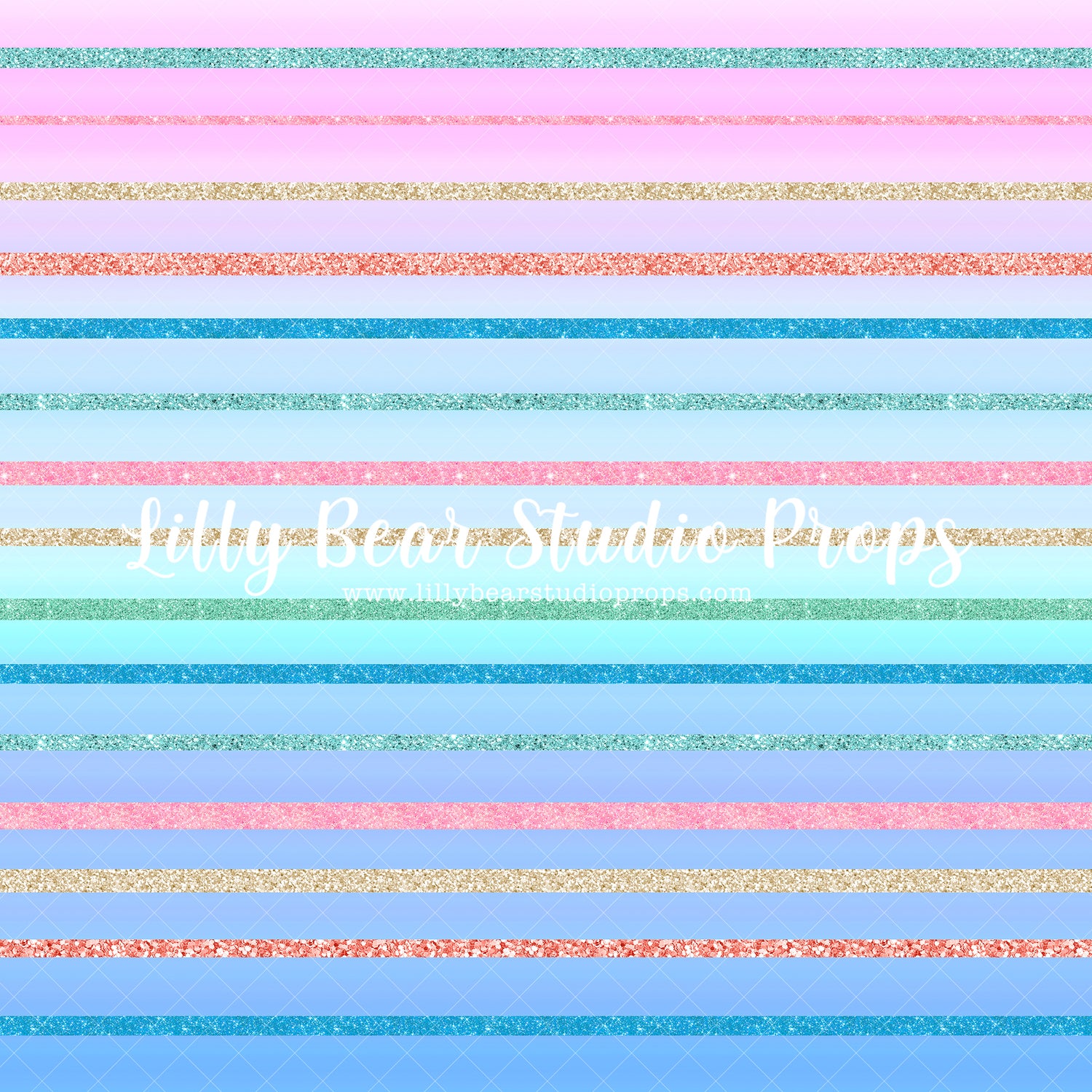 Glitter Stripes - Lilly Bear Studio Props, blue stripes, glitter, glitter rainbow, glitter stripes, magic, magical, pink stripes, stripes