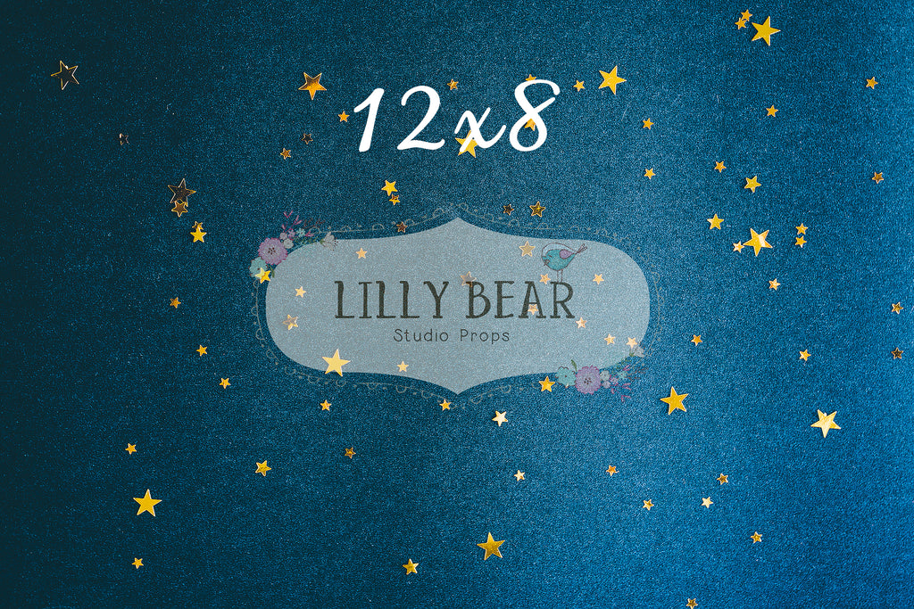 Glitter Evening by Lilly Bear Studio Props sold by Lilly Bear Studio Props, evening - FABRICS - night sky - nighttime