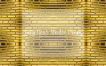 Gold Brick Wall - 96x60' Wrinkle Free Fabric RTS - Lilly Bear Studio Props, brick, Brick Wall, gold, gold brick, gold brick wall, money brick