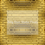 Gold Brick Wall - 96x60' Wrinkle Free Fabric RTS - Lilly Bear Studio Props, brick, Brick Wall, gold, gold brick, gold brick wall, money brick
