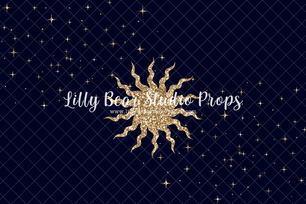 Gold and Navy Galaxy - Lilly Bear Studio Props, galaxy space, space, sparkle, sparkle gold, sparkles
