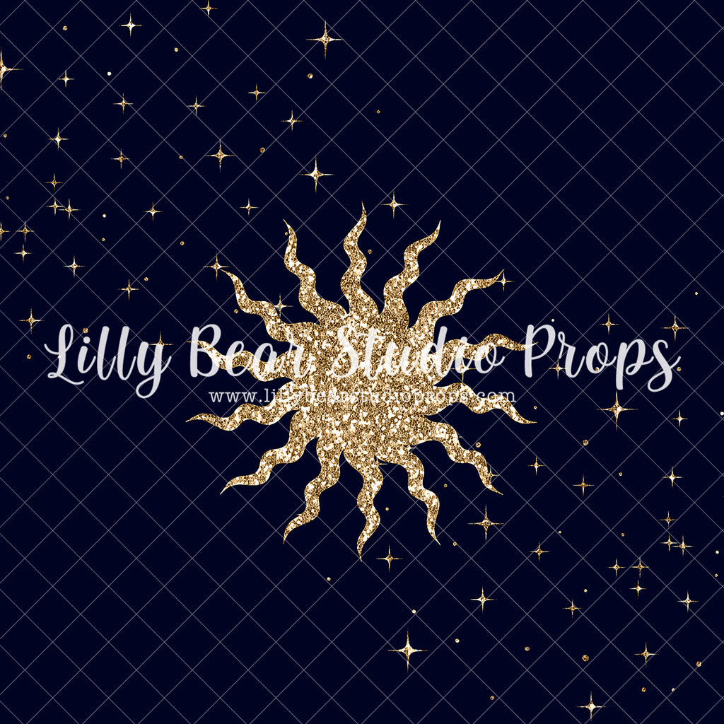 Gold and Navy Galaxy - Lilly Bear Studio Props, galaxy space, space, sparkle, sparkle gold, sparkles