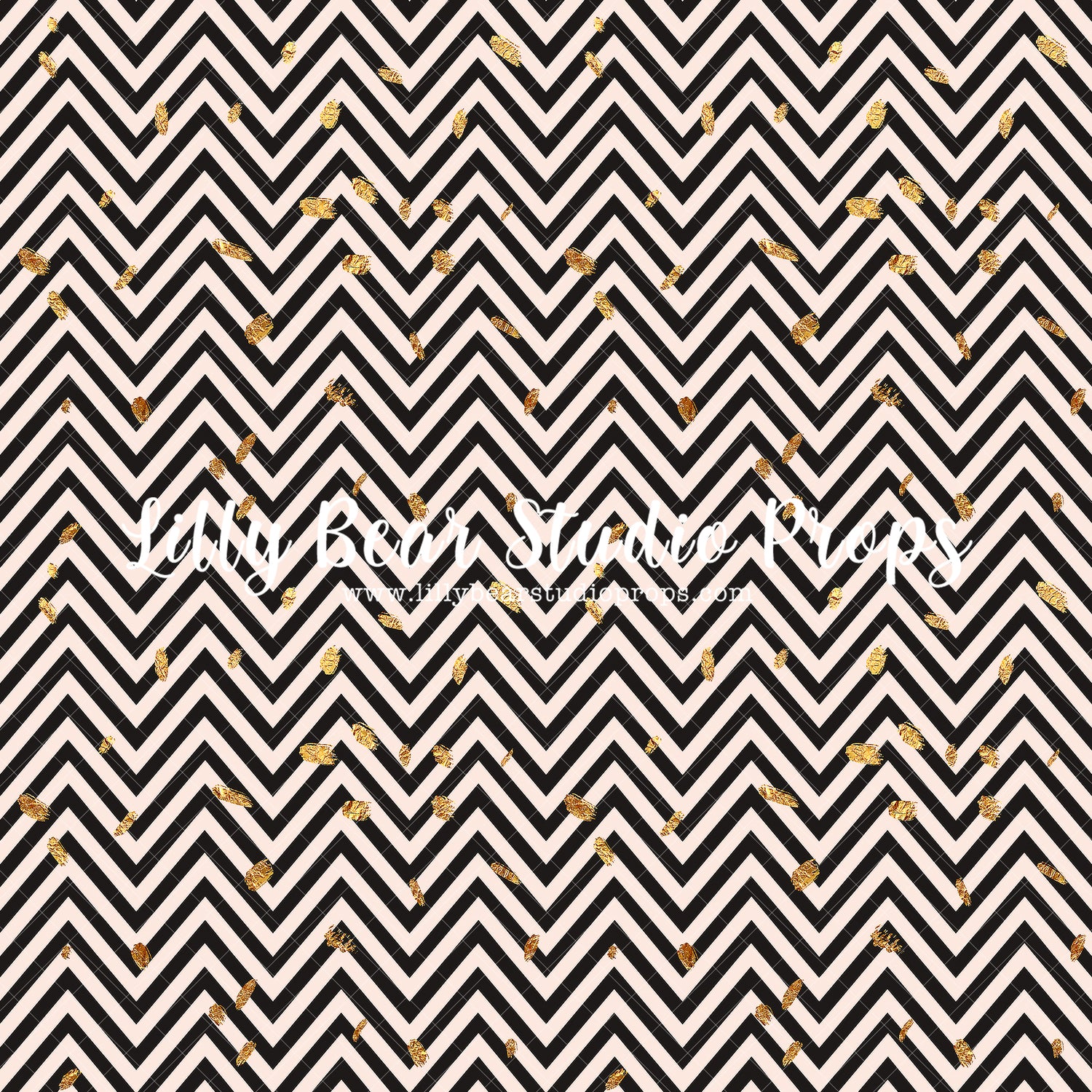 Gold Glitter Chevron - Lilly Bear Studio Props, black chevron, chevron, dots, glitter, glitter dots, gold, gold and black, gold dots, gold glitter, stripes