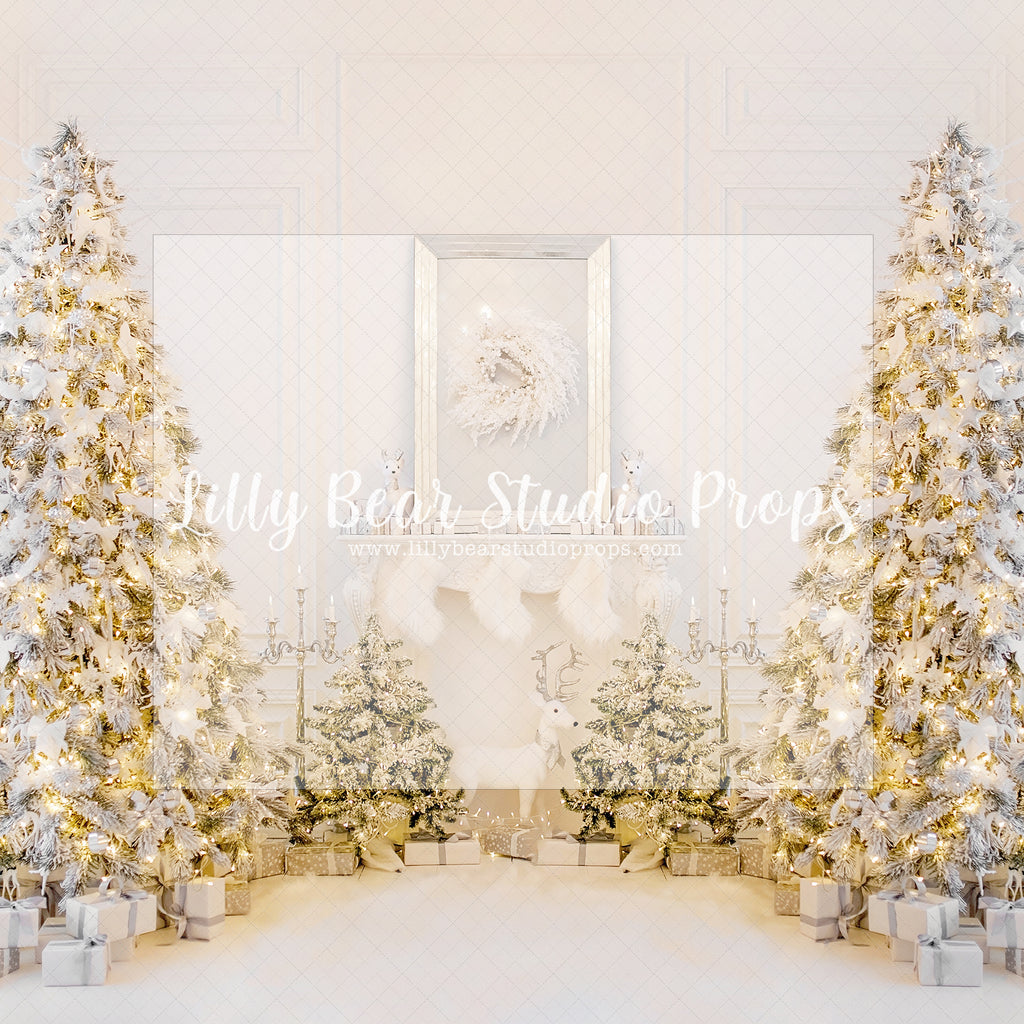 Golden Christmas House - Lilly Bear Studio Props, christmas, Cozy, Decorated, Festive, Giving, Holiday, Holy, Hopeful, Joyful, Merry, Peaceful, Peacful, Red & Green, Seasonal, Winter, Xmas, Yuletide