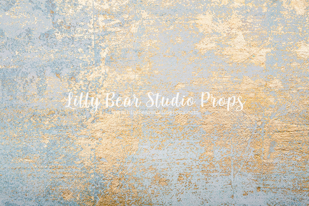 Golden Flake Wall by Lilly Bear Studio Props sold by Lilly Bear Studio Props, colourful hearts - FABRICS - gold - gold