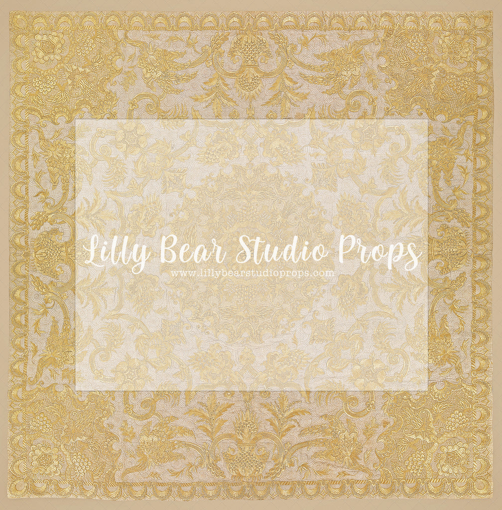 Golden Tapestry Carpet - Lilly Bear Studio Props, fabric, FLOORS, mat, neo, vinyl