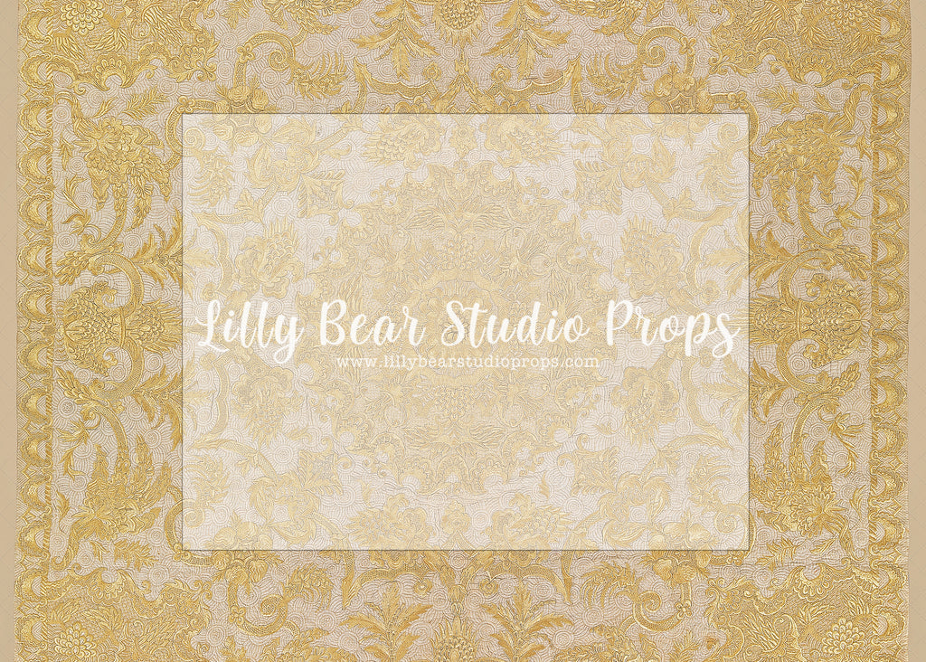 Golden Tapestry Carpet - Lilly Bear Studio Props, fabric, FLOORS, mat, neo, vinyl