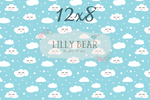 Good Night Little One by Lilly Bear Studio Props sold by Lilly Bear Studio Props, bed time - boy - cloud pattern - clou