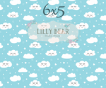 Good Night Little One by Lilly Bear Studio Props sold by Lilly Bear Studio Props, bed time - boy - cloud pattern - clou