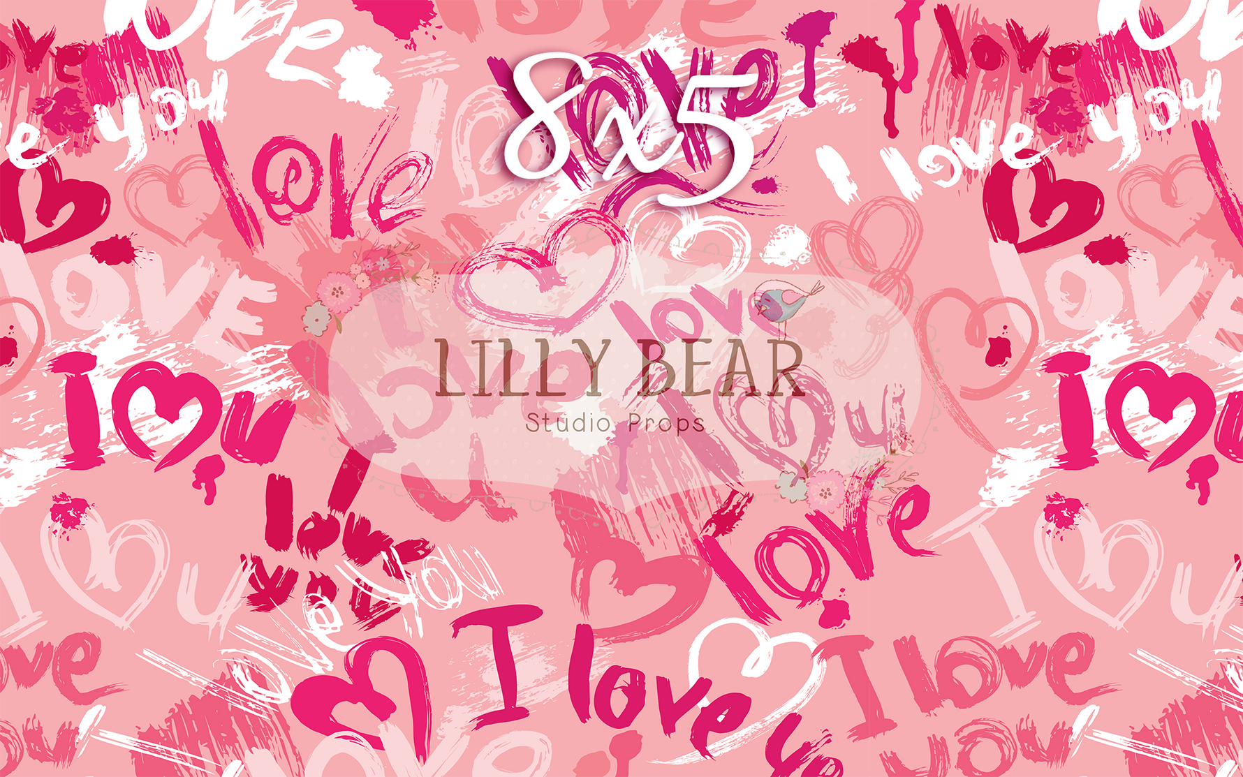 Graffiti Love by Lilly Bear Studio Props sold by Lilly Bear Studio Props, FABRICS - graffiti - heart love - hearts - i