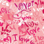 Graffiti Love by Lilly Bear Studio Props sold by Lilly Bear Studio Props, FABRICS - graffiti - heart love - hearts - i