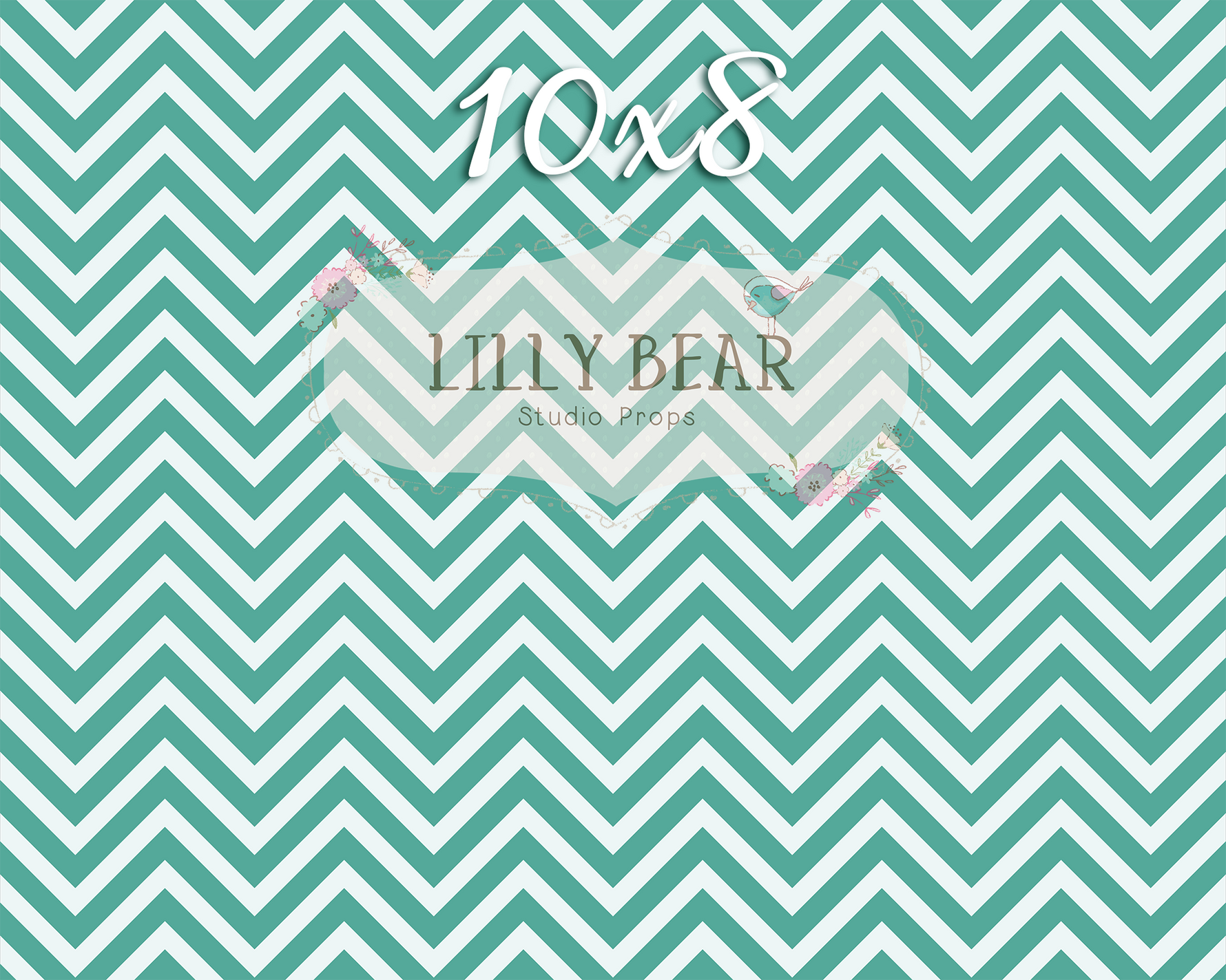 Green Chevron by Lilly Bear Studio Props sold by Lilly Bear Studio Props, chevron - FABRICS - green - green chevron - p