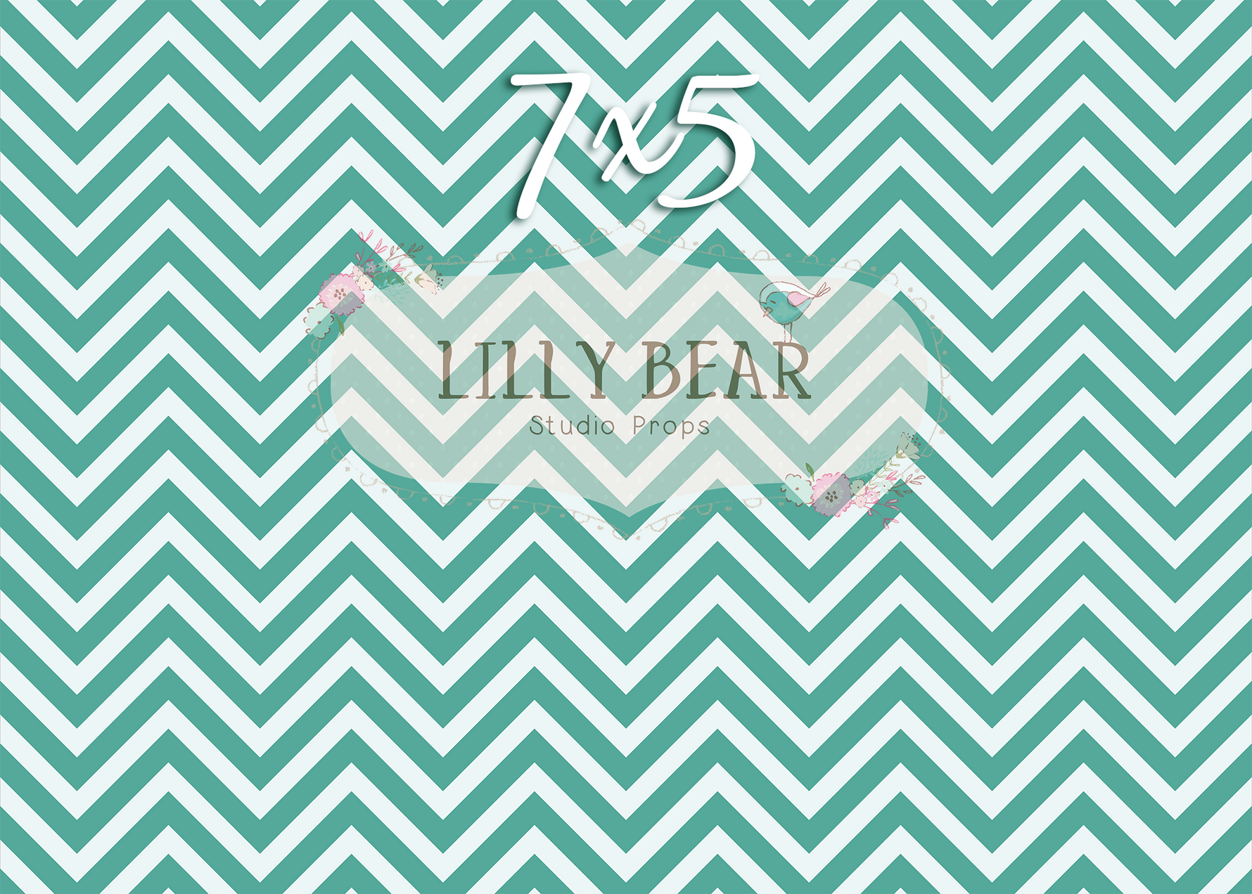 Green Chevron by Lilly Bear Studio Props sold by Lilly Bear Studio Props, chevron - FABRICS - green - green chevron - p