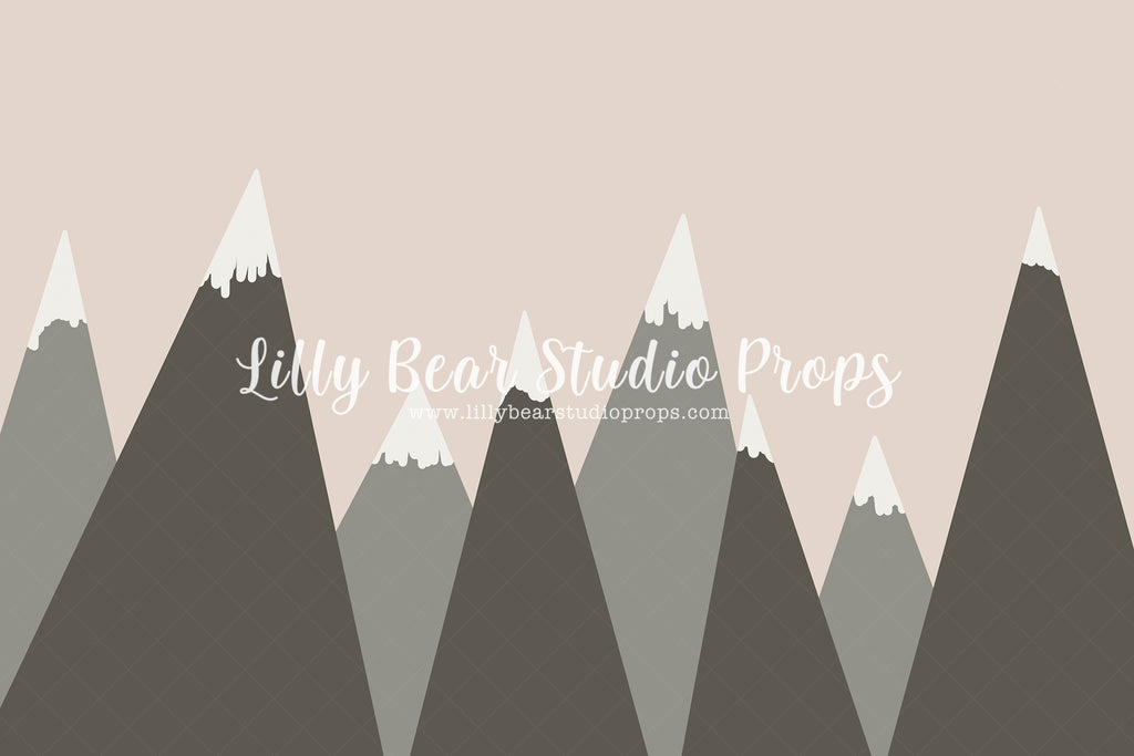 Grey Mountains - Lilly Bear Studio Props, boho mountains, grey, grey mountain, grey mountains, mountain peak, mountain top, mountains