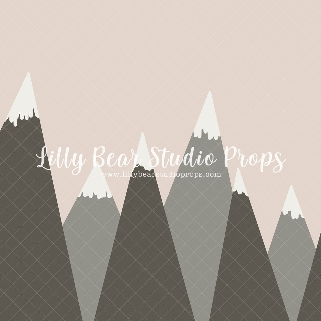 Grey Mountains - Lilly Bear Studio Props, boho mountains, grey, grey mountain, grey mountains, mountain peak, mountain top, mountains