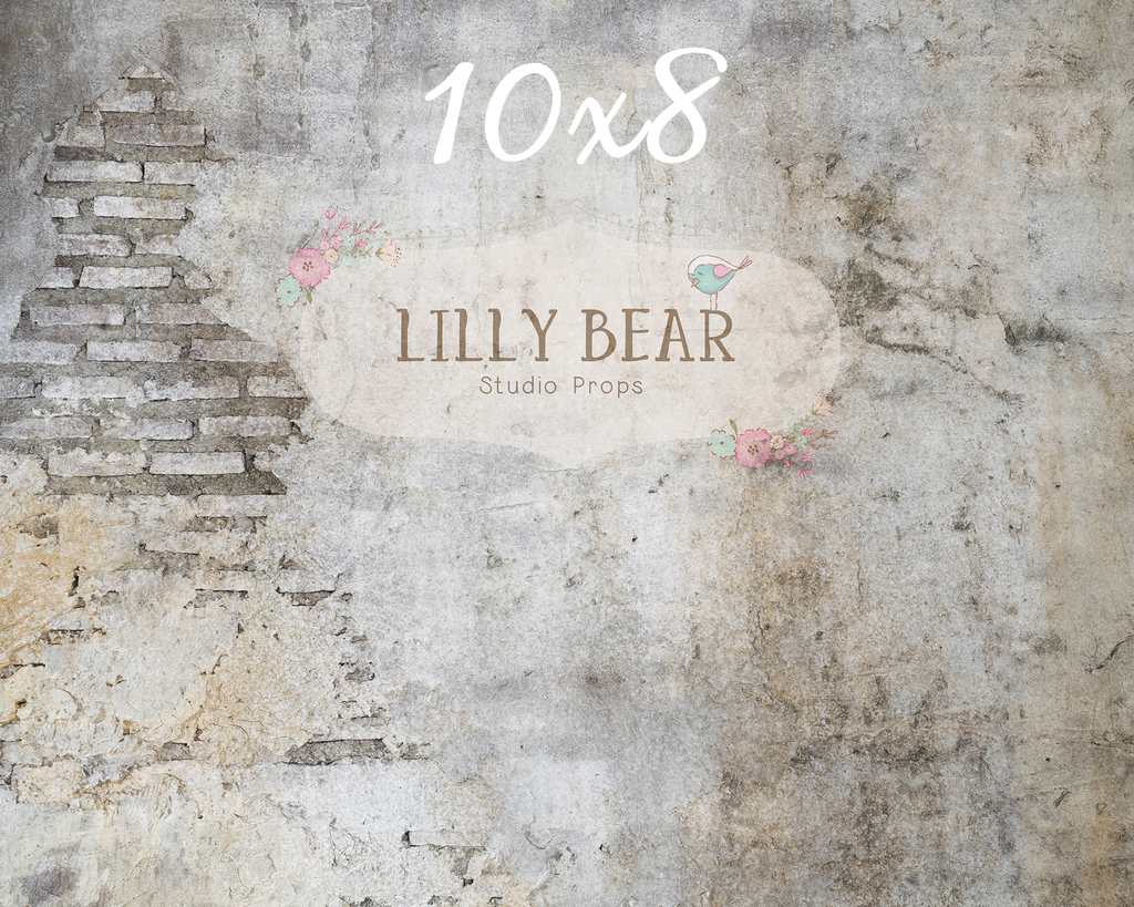 Grunge Brick Neoprene - Lilly Bear Studio Props, brick, FLOORS, grey, grunge, LB Pro, LB Pro Floor, mat, mat floors, pro floor, pro floordrop