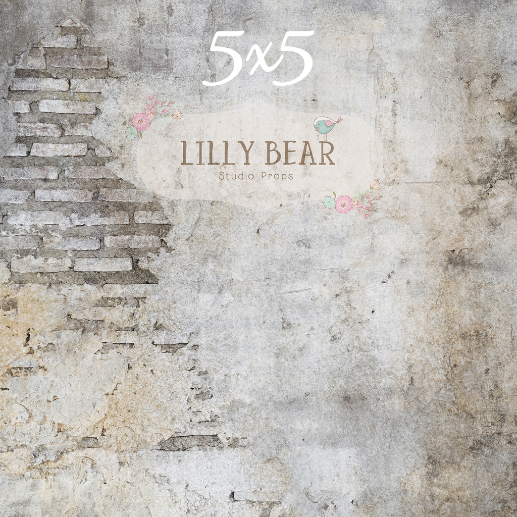 Grunge Brick Neoprene - Lilly Bear Studio Props, brick, FLOORS, grey, grunge, LB Pro, LB Pro Floor, mat, mat floors, pro floor, pro floordrop