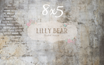 Grunge Brick Floor by Lilly Bear Studio Props sold by Lilly Bear Studio Props, brick - FLOORS - grey - grunge - mat - m