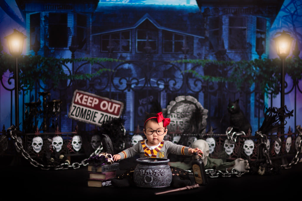 Zombie Mansion by Jessica Ruth Photography sold by Lilly Bear Studio Props, colours - FABRICS - halloween - halloween m