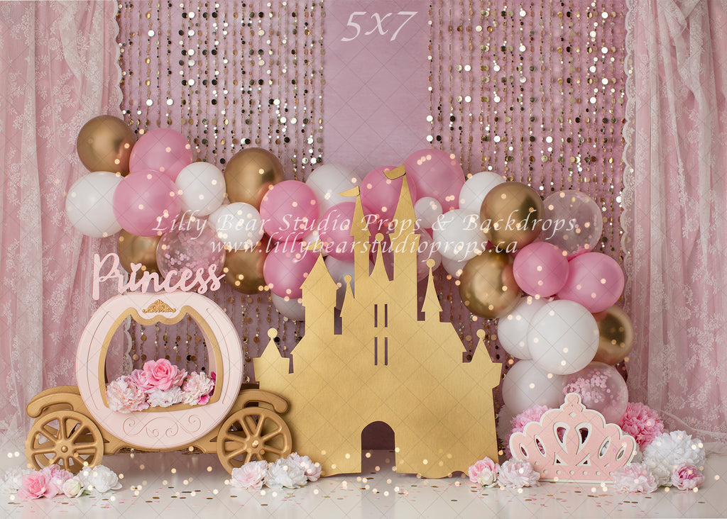 Happily Ever After by Anything Goes Photography sold by Lilly Bear Studio Props, balloon - balloon garland - castle - F