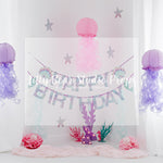 Happy Mermaid - Lilly Bear Studio Props, FABRICS, glitter mermaid, little mermaid, mermaid, mermaid balloons, mermaid bubbles, mermaid cove, mermaid lagoon, mermaid pattern, mermaid patterns, mermaid reef, mermaid scales, purple mermaid