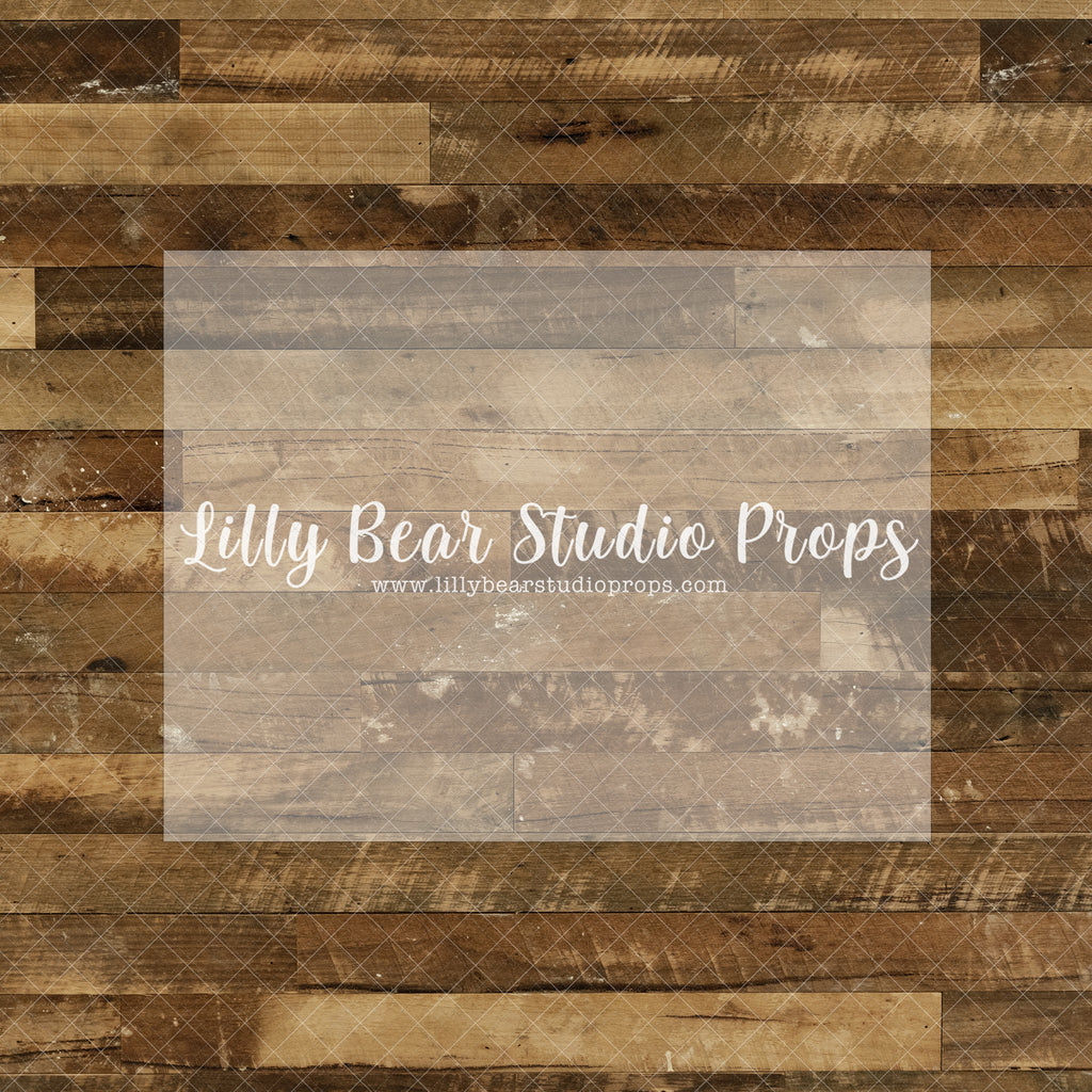 Harvey Horizontal Wood Floor - Lilly Bear Studio Props, barn wood, brown wood, brown wood planks, distressed, distressed floor, distressed planks, distressed wood, distressed wood planks, FLOORS, rustic, rustic wood, rustic wood planks, wood floor