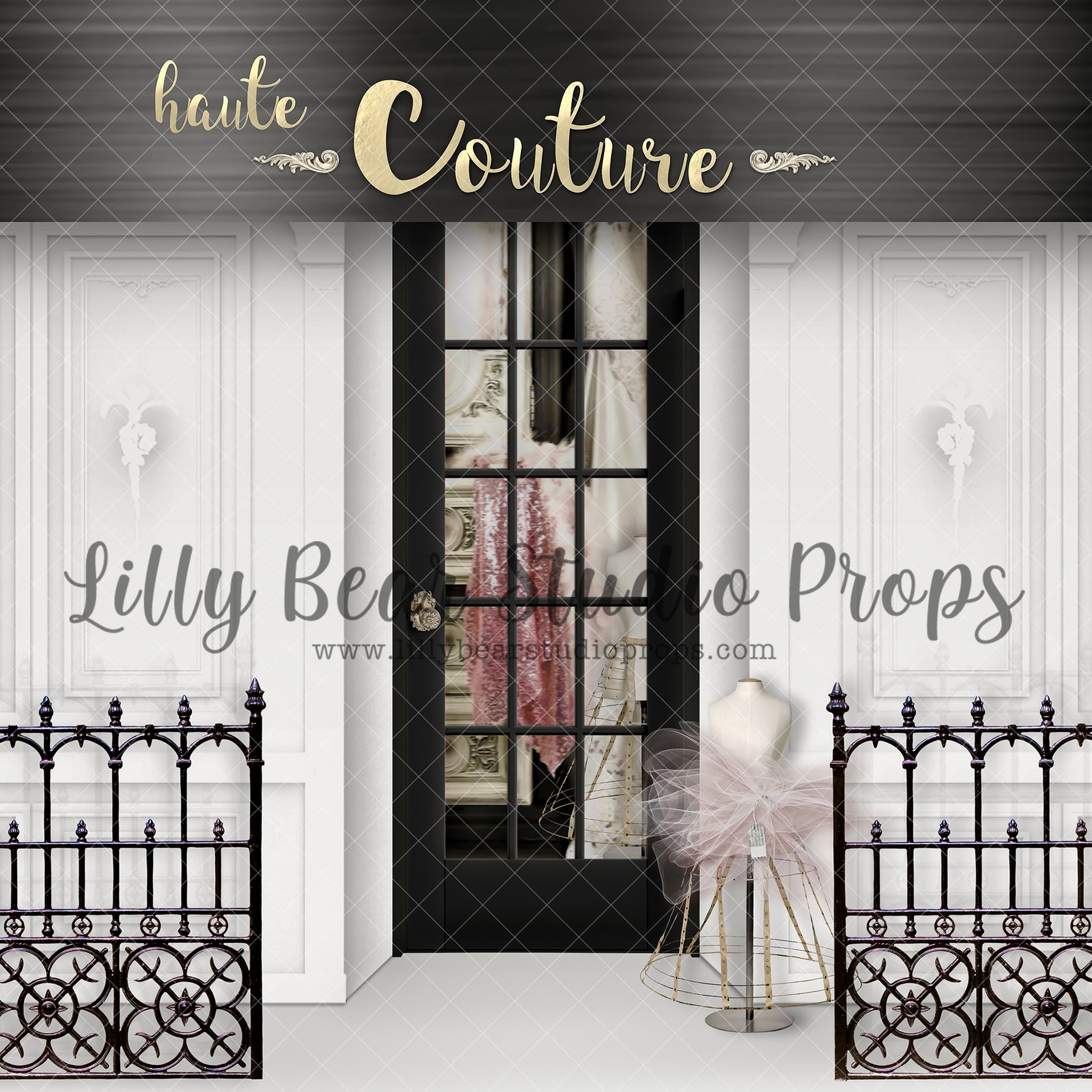 Haute Black Couture - Lilly Bear Studio Props, black white and pink, boutique, breakfast at tiffany's, couture, diva, Fabric, FABRICS, fashion, fashion boutique, fashion diva, fashion store, fashionista, france, france shop, french shop, girl shop, girly, haute couture, paris, princess, tutu, tutu store
