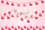 Heart Strings by Lilly Bear Studio Props sold by Lilly Bear Studio Props, FABRICS - heart love - heart pattern - hearts