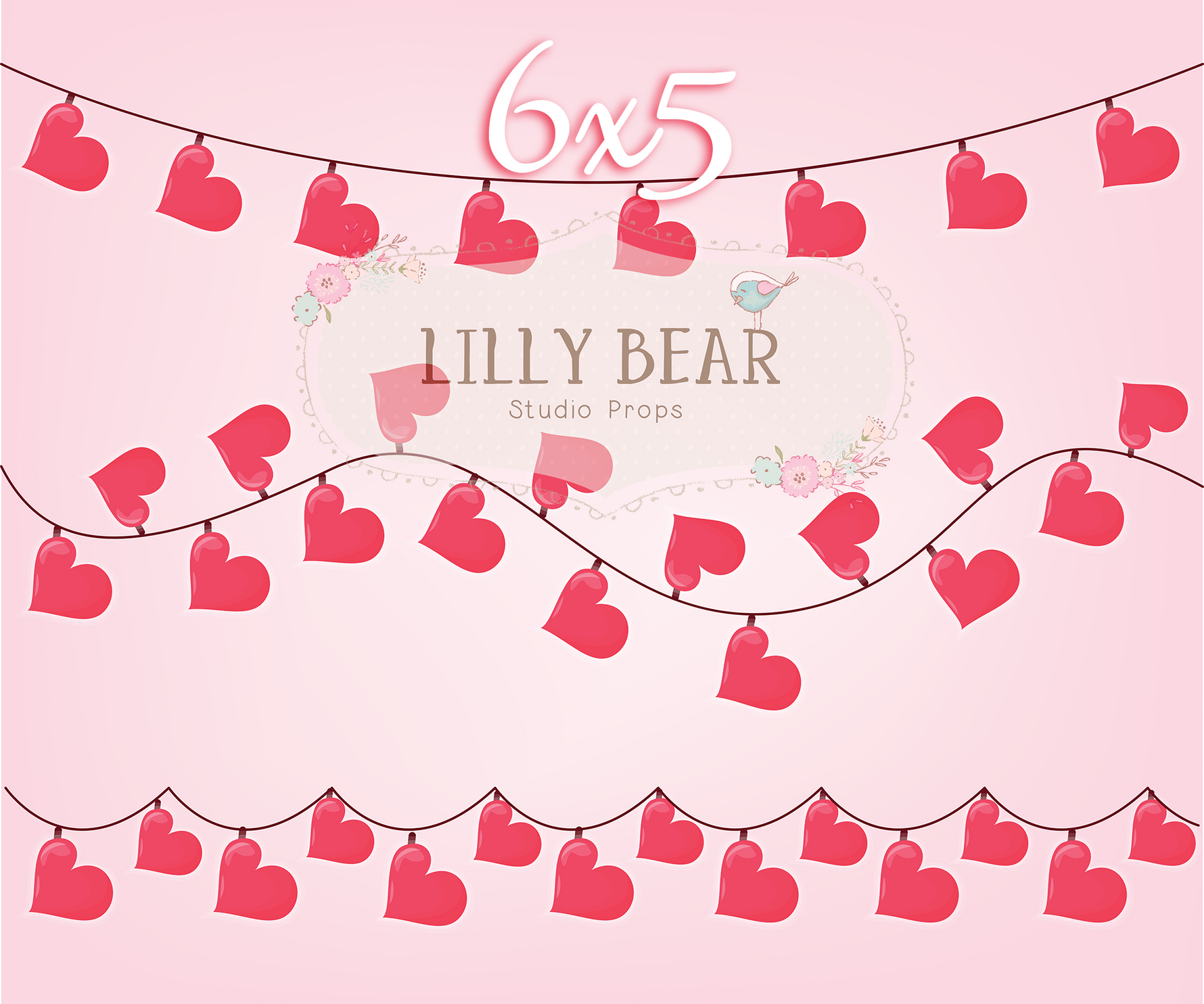 Heart Strings by Lilly Bear Studio Props sold by Lilly Bear Studio Props, FABRICS - heart love - heart pattern - hearts