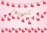Heart Strings by Lilly Bear Studio Props sold by Lilly Bear Studio Props, FABRICS - heart love - heart pattern - hearts