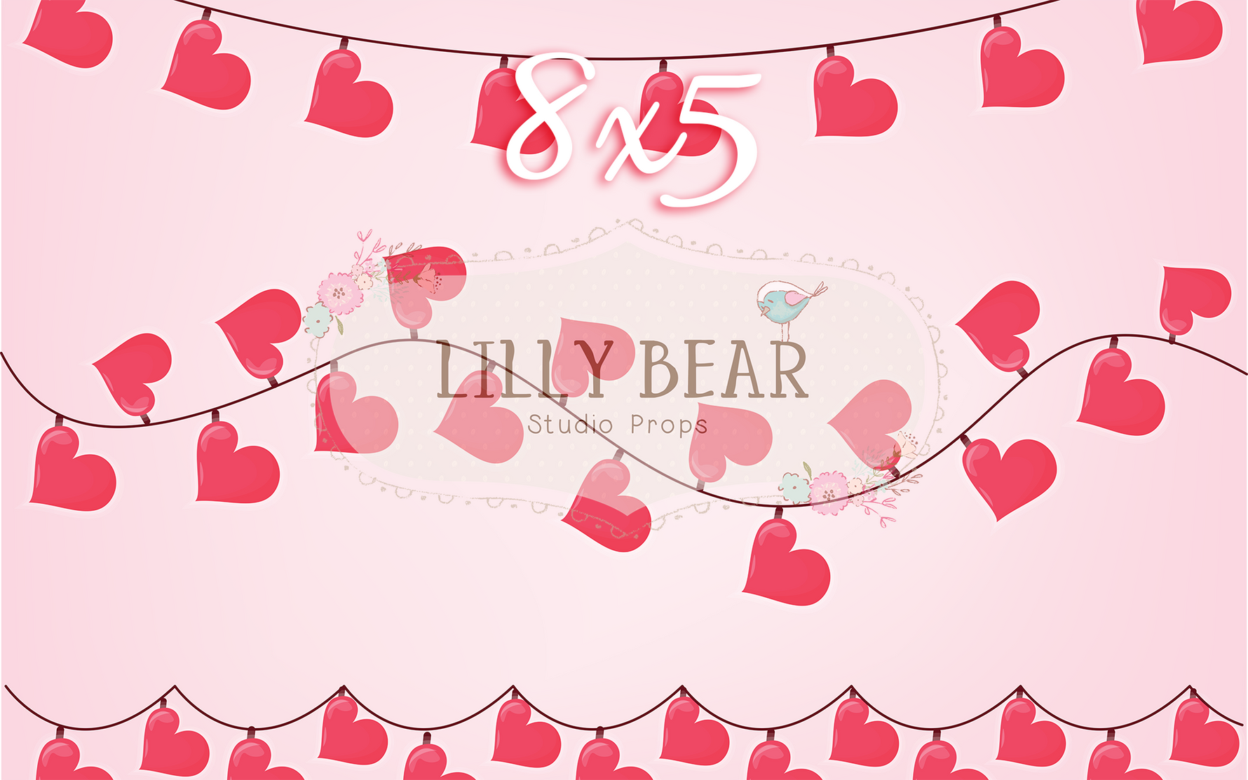Heart Strings by Lilly Bear Studio Props sold by Lilly Bear Studio Props, FABRICS - heart love - heart pattern - hearts