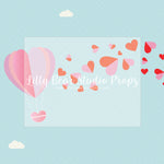 Love Hot Air Balloon - Lilly Bear Studio Props, all my heart, balloon hearts, be still my heart, candy hearts, cupid, FABRICS, girl, girls, heart, heart flowers, heart love, heart of gold, hearts, hearts and arrows, hearts bokeh, i love you, love, love is in the air, love shop, love wall, pastel hearts, pattern hearts, pink, pink balloon heart, pink heart, pink heart wall, pink hearts, valentine, valentines, valentines day