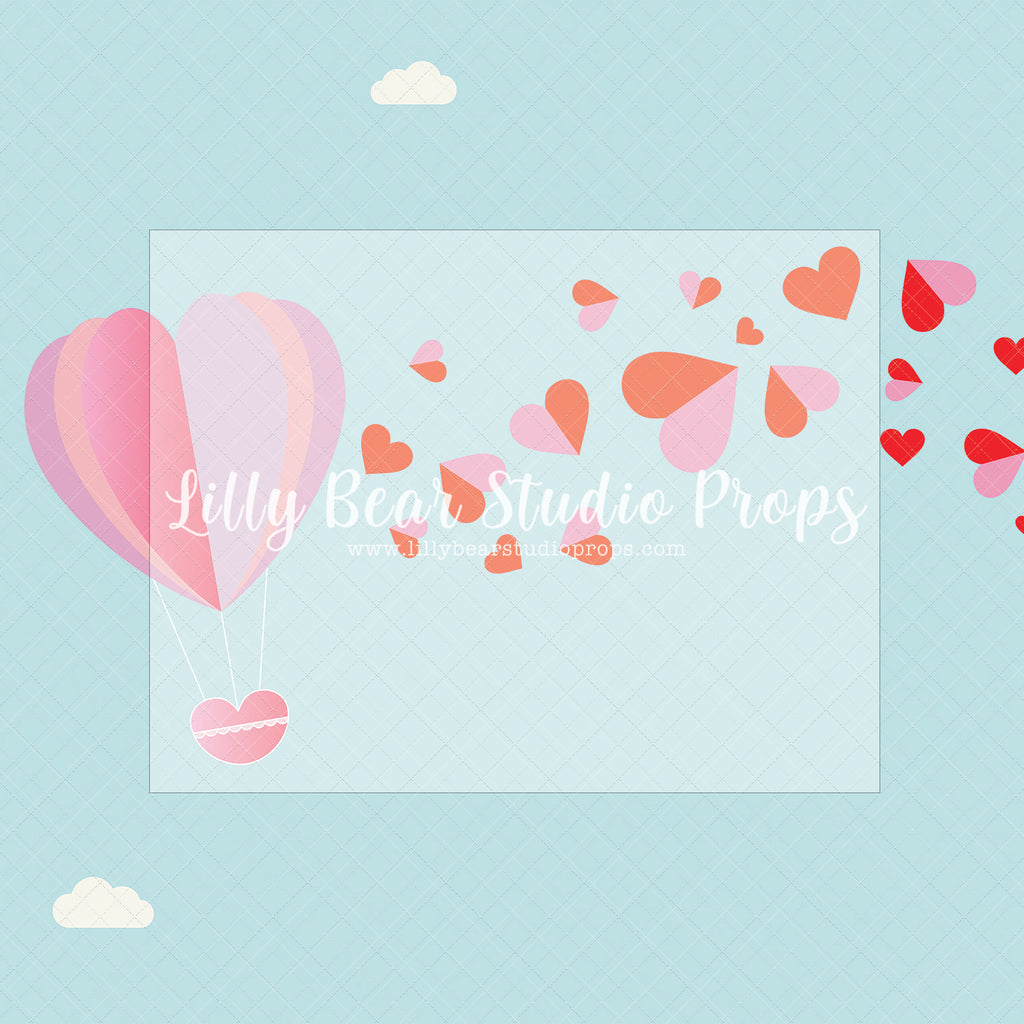Love Hot Air Balloon - Lilly Bear Studio Props, all my heart, balloon hearts, be still my heart, candy hearts, cupid, FABRICS, girl, girls, heart, heart flowers, heart love, heart of gold, hearts, hearts and arrows, hearts bokeh, i love you, love, love is in the air, love shop, love wall, pastel hearts, pattern hearts, pink, pink balloon heart, pink heart, pink heart wall, pink hearts, valentine, valentines, valentines day